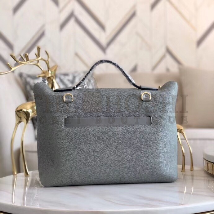 H**me5 24/24 29 Bag In Blue Glacier Clemence Calfskin Master Quality