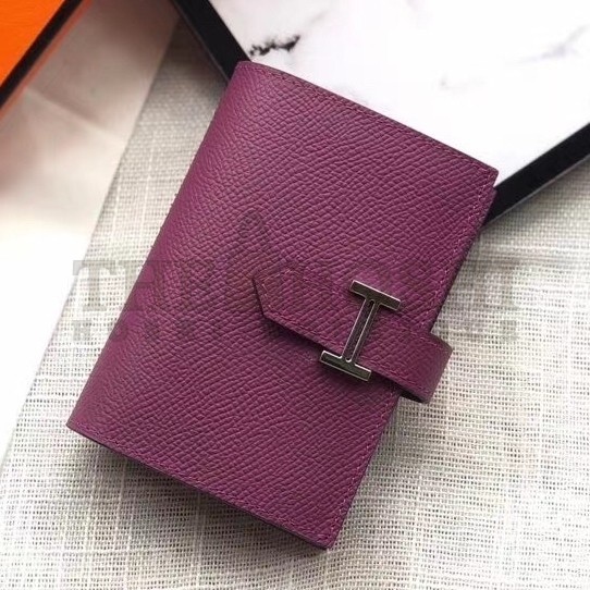 H**me5 Bearn Mini Wallet In Purple Epsom Leather Master Quality