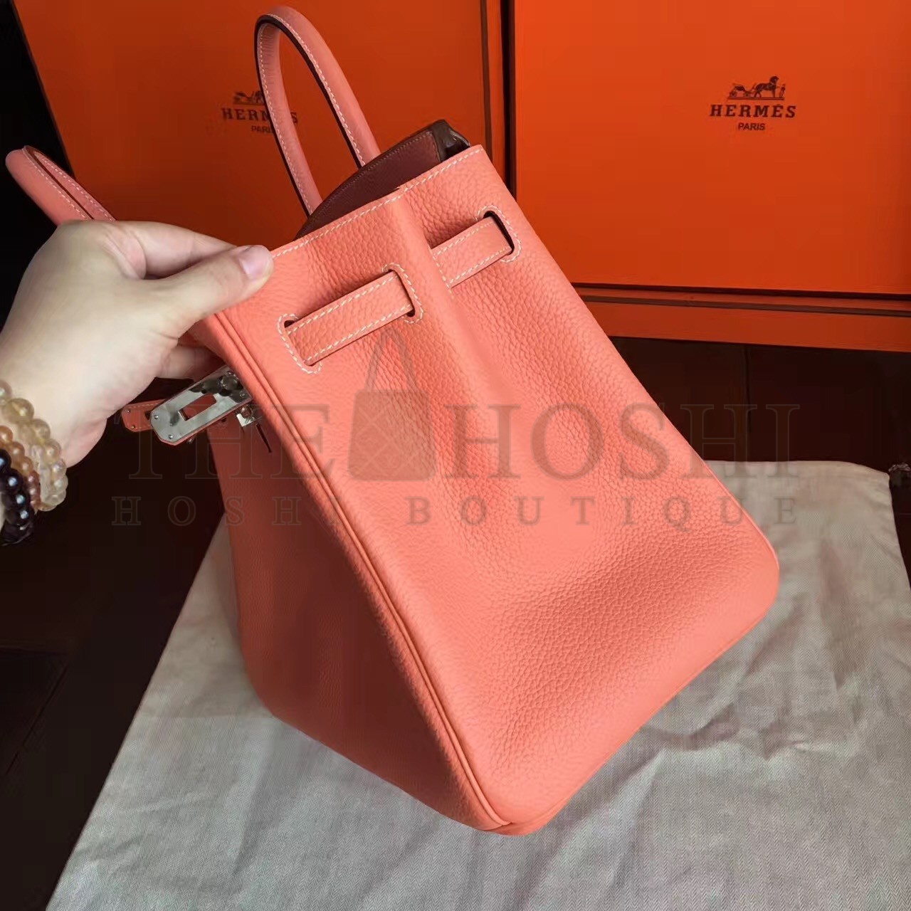 H**me5 Crevette Clemence Birkin 40cm Handmade Bag Master Quality