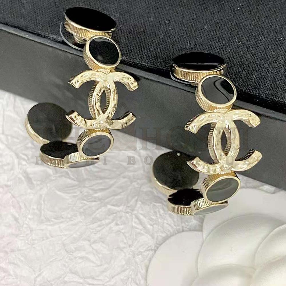 Ch**el Women Hoop Earrings in Metal Master Quality