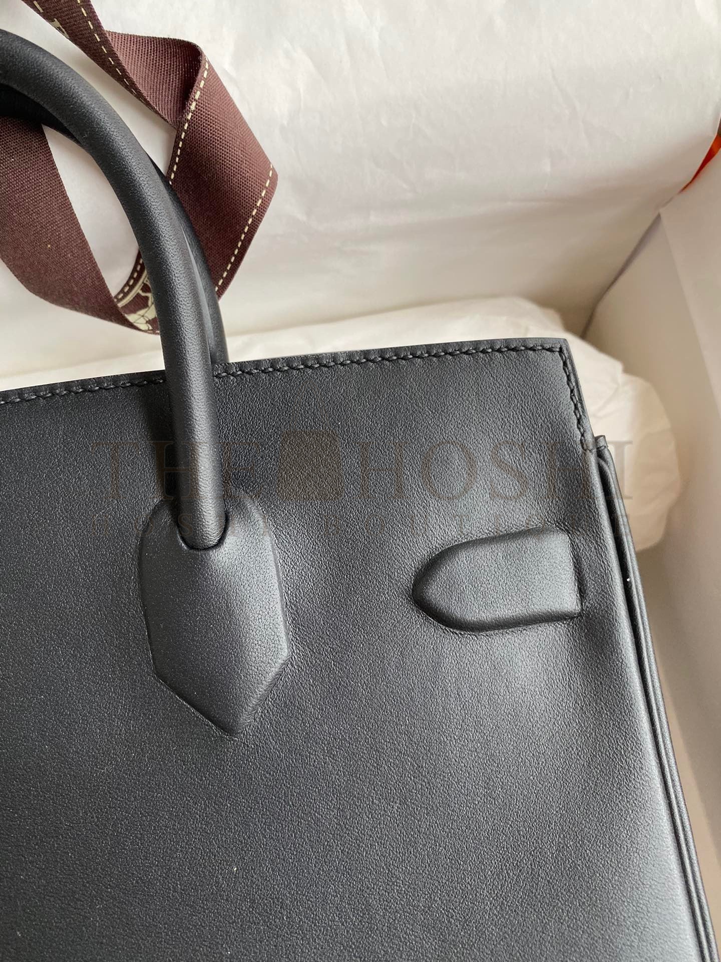 H**me5 Shadow Birkin 25 Limited Edition Bag In Black Swift Calfskin Master Quality