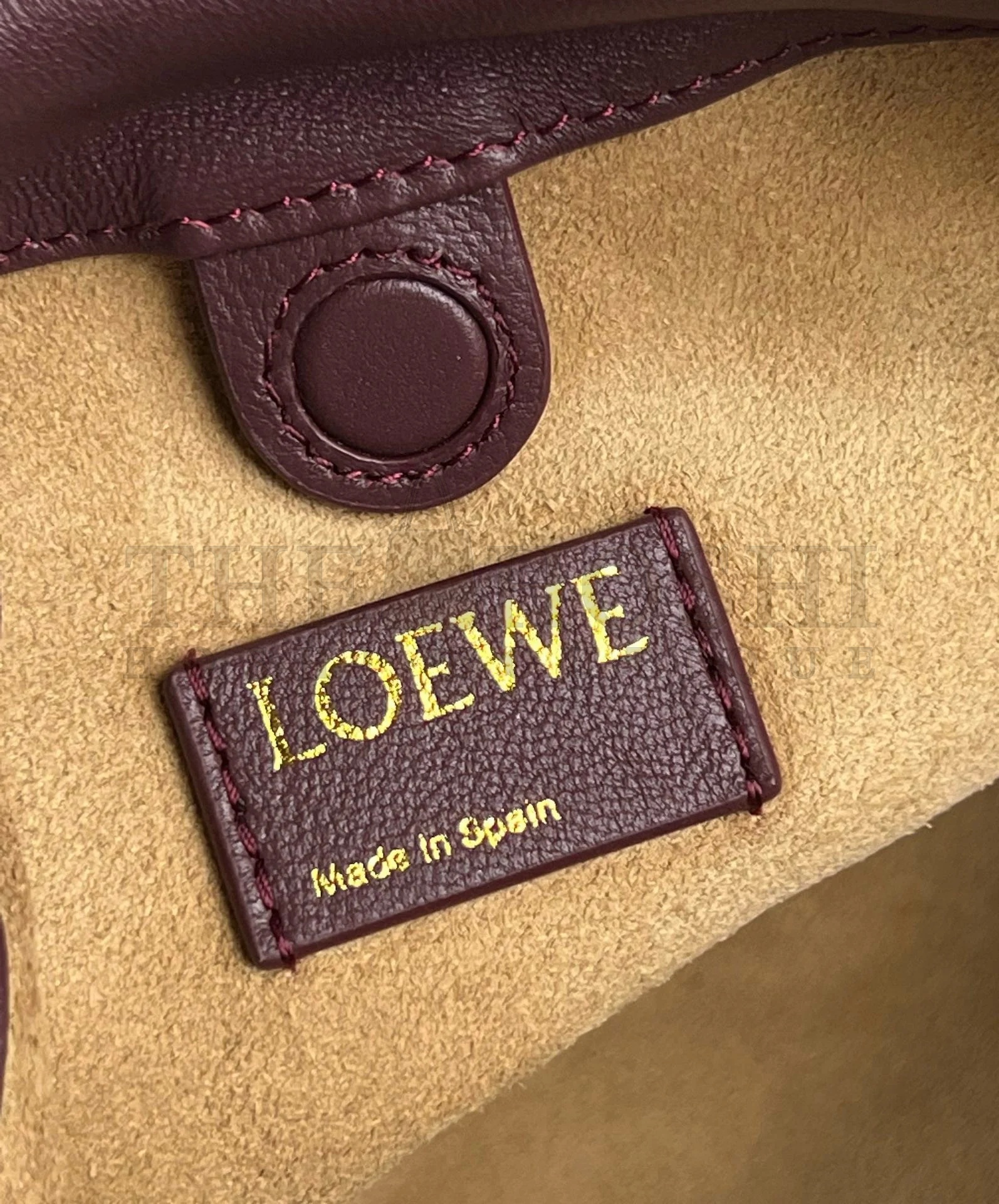 L0ew* Mini Flamenco Purse Bag in Burgundy Nappa Lambskin Master Quality