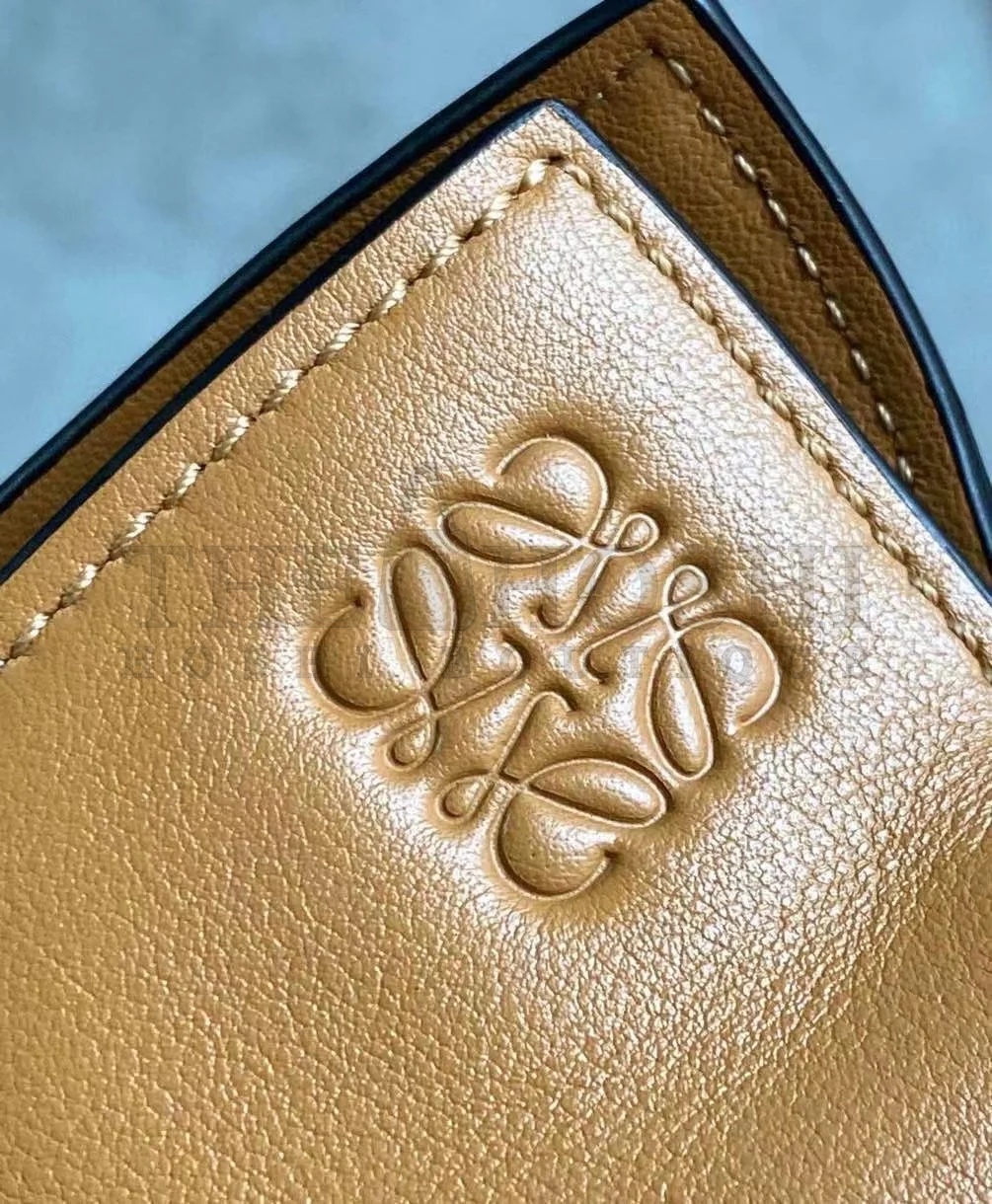 L0ew* Mini Flamenco Clutch Bag In Brown Calfskin Master Quality