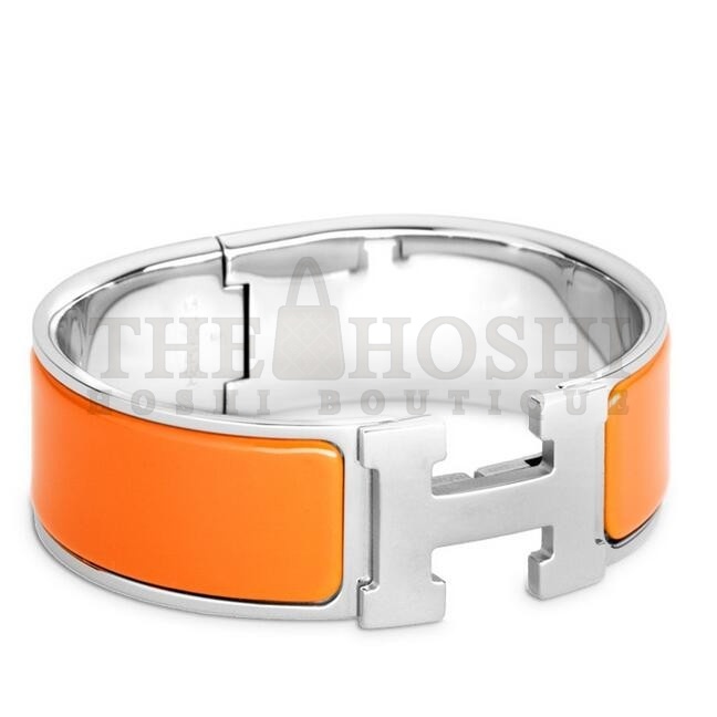 H**me5 Orange Enamel Clic Clac H PM Bracelet Master Quality