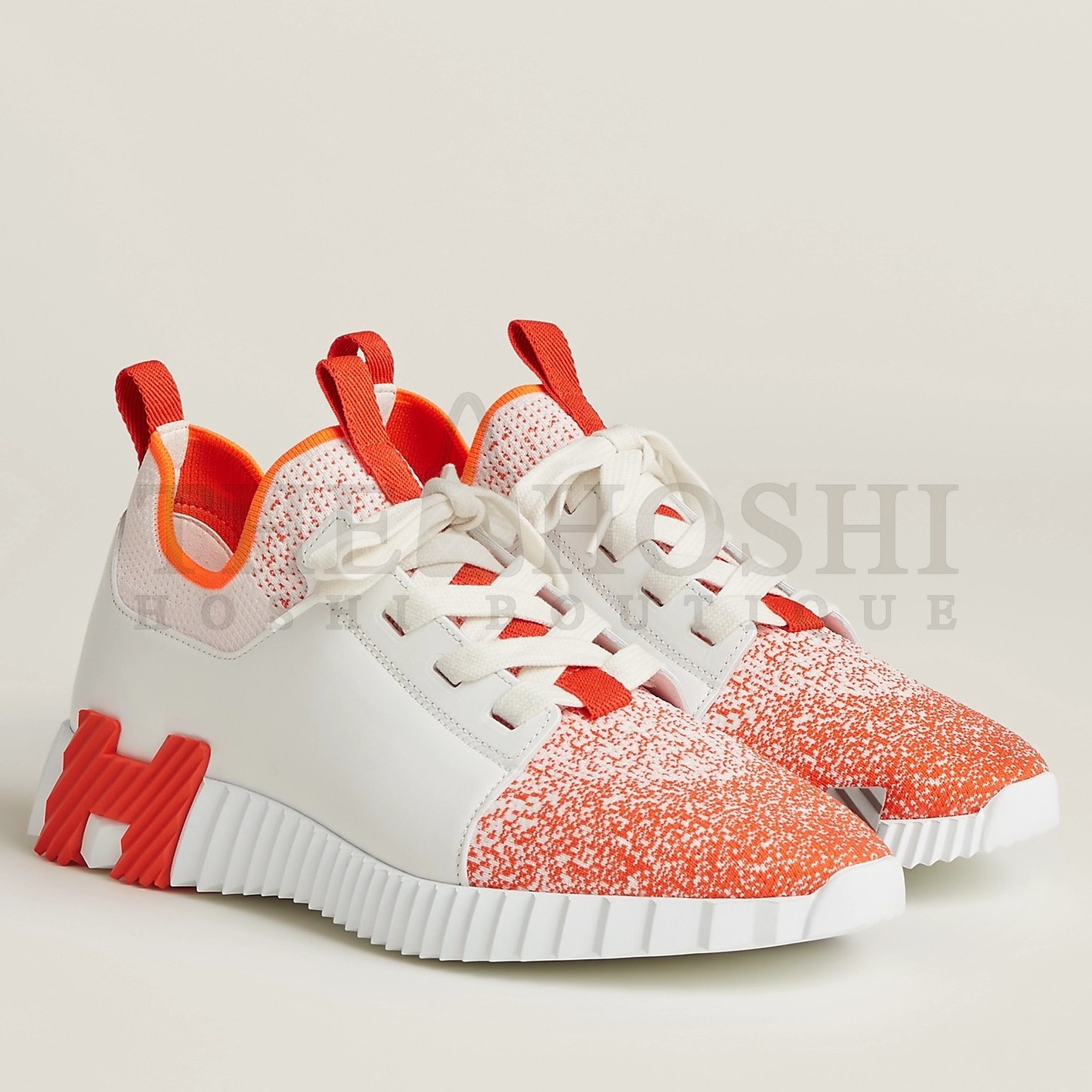 H**me5 Men's Depart Sneakers in Orange Gradient Knit Master Quality