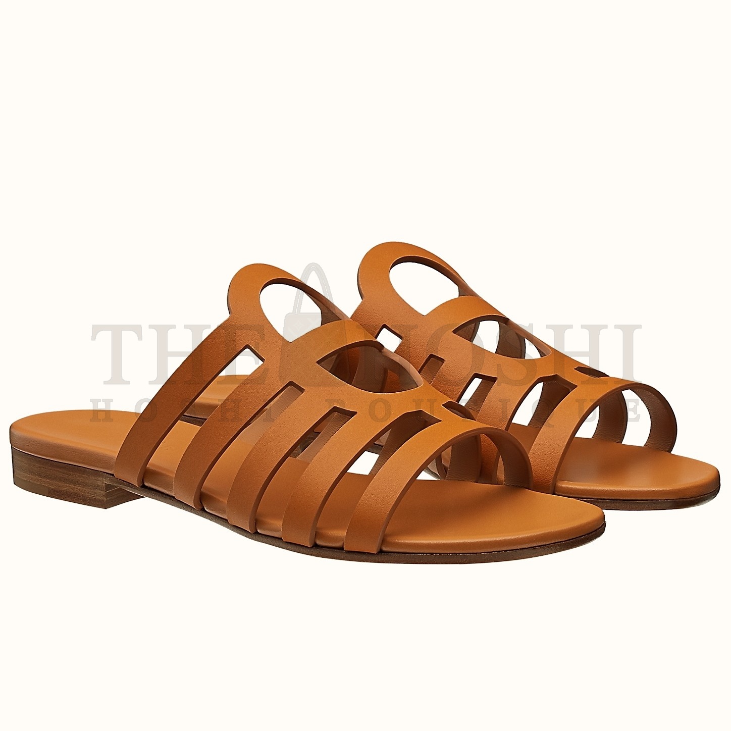H**me5 Camelia Sandals In Brown Calfskin Master Quality