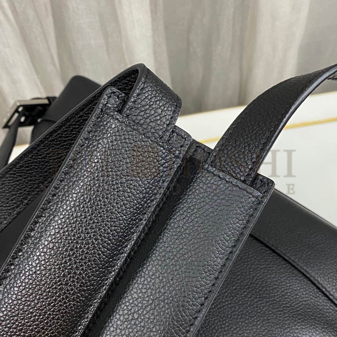 Sa1nt Lau*nt Sac De Jour Backpack In Black Grained Leather Master Quality