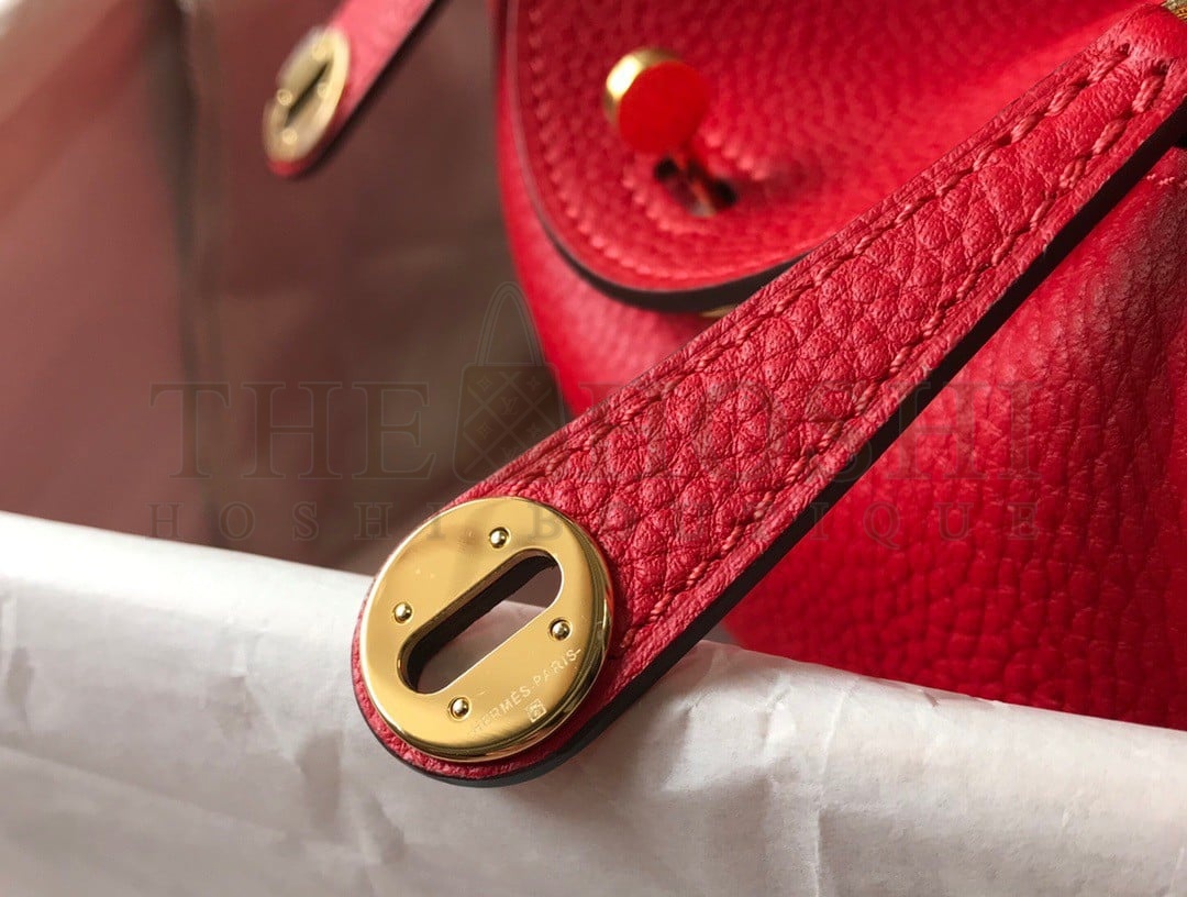 H**me5 Lindy Mini Bag In Red Clemence Leather GHW Master Quality