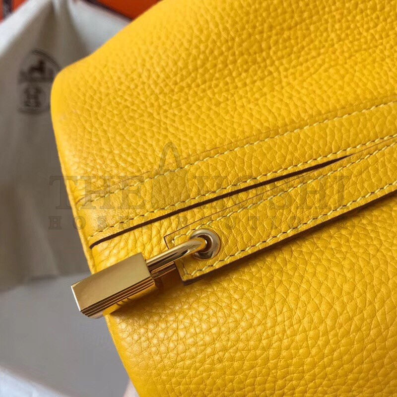 H**me5 Bicolor Picotin Lock PM 18cm Yellow Bag Master Quality