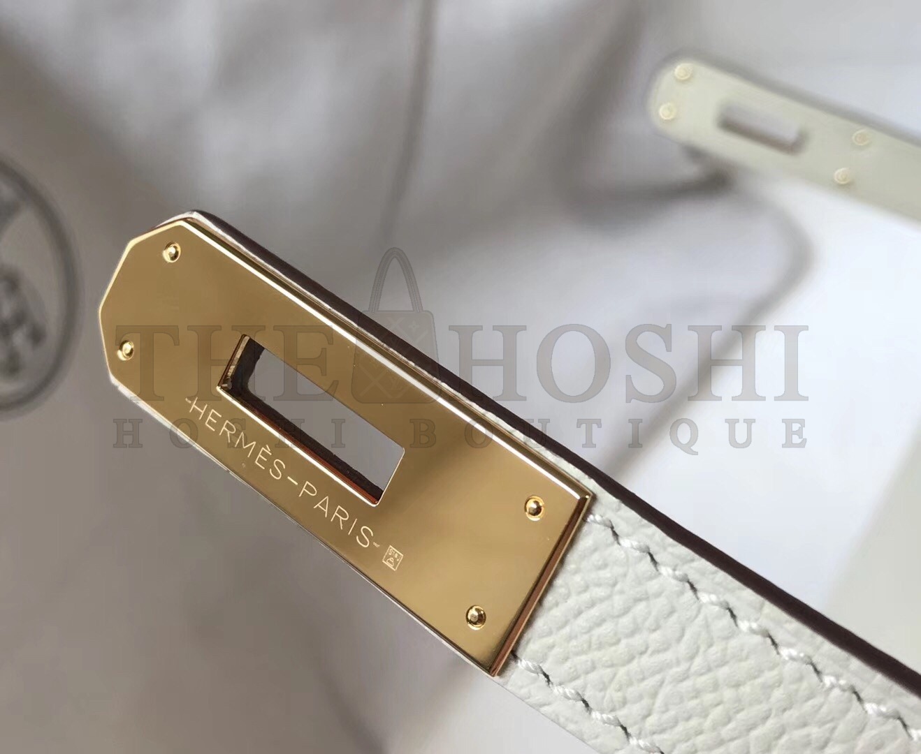 H**me5 White Epsom Kelly 32cm Sellier Bag Master Quality