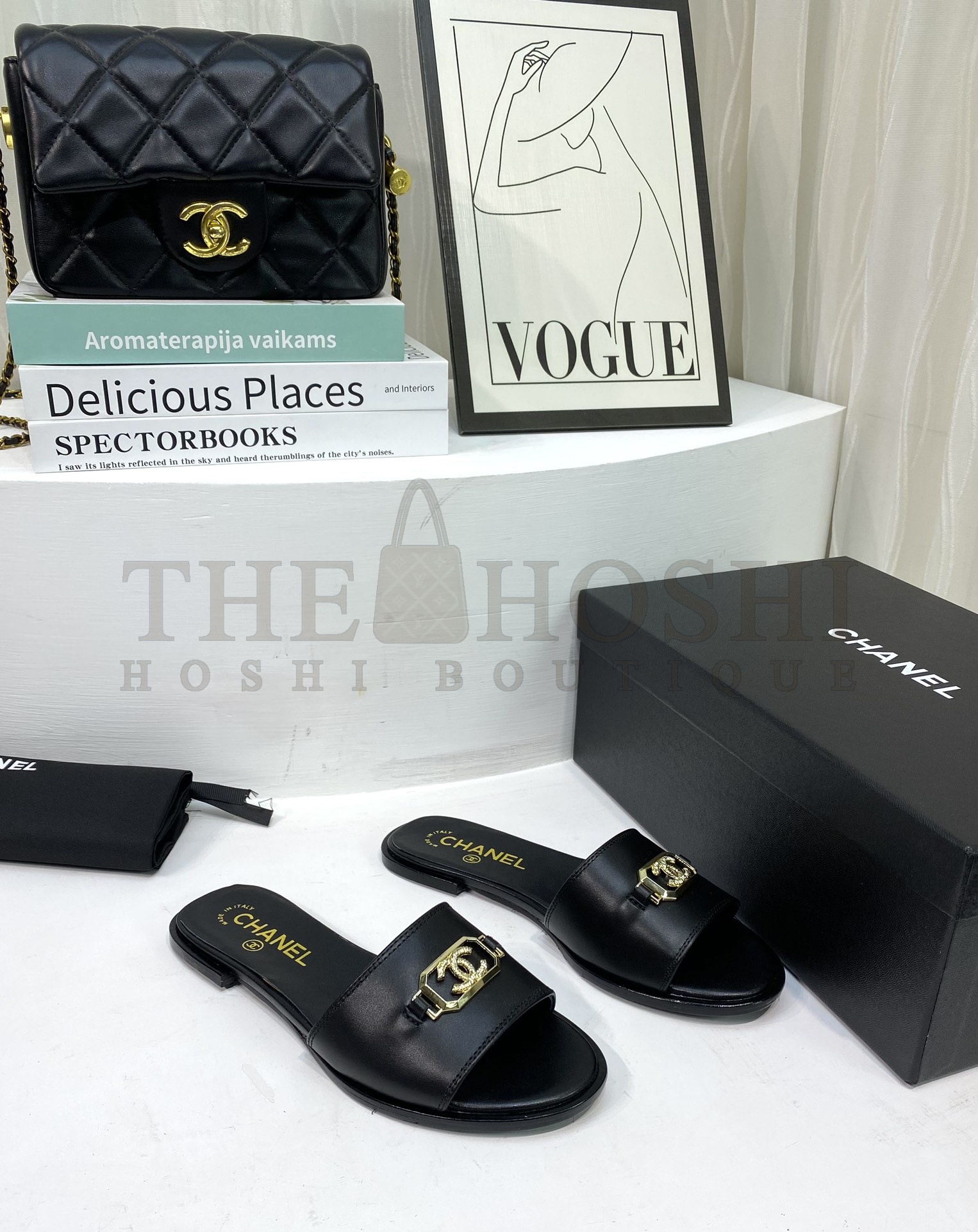 Ch**el Classic CC Logo Slide Sandals Master Quality