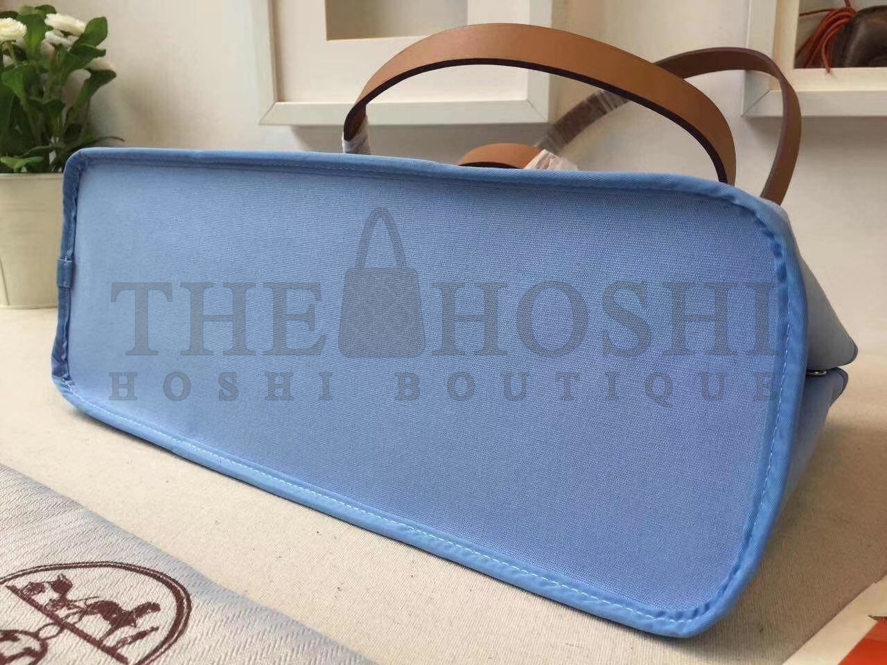 H**me5 Cabag Elan Bag In Celeste Canvas Master Quality