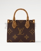 L0vis Vvtt0n Onthego Women  LV  Tote Bag in Monogram Giant Canvas-Brown Master Quality