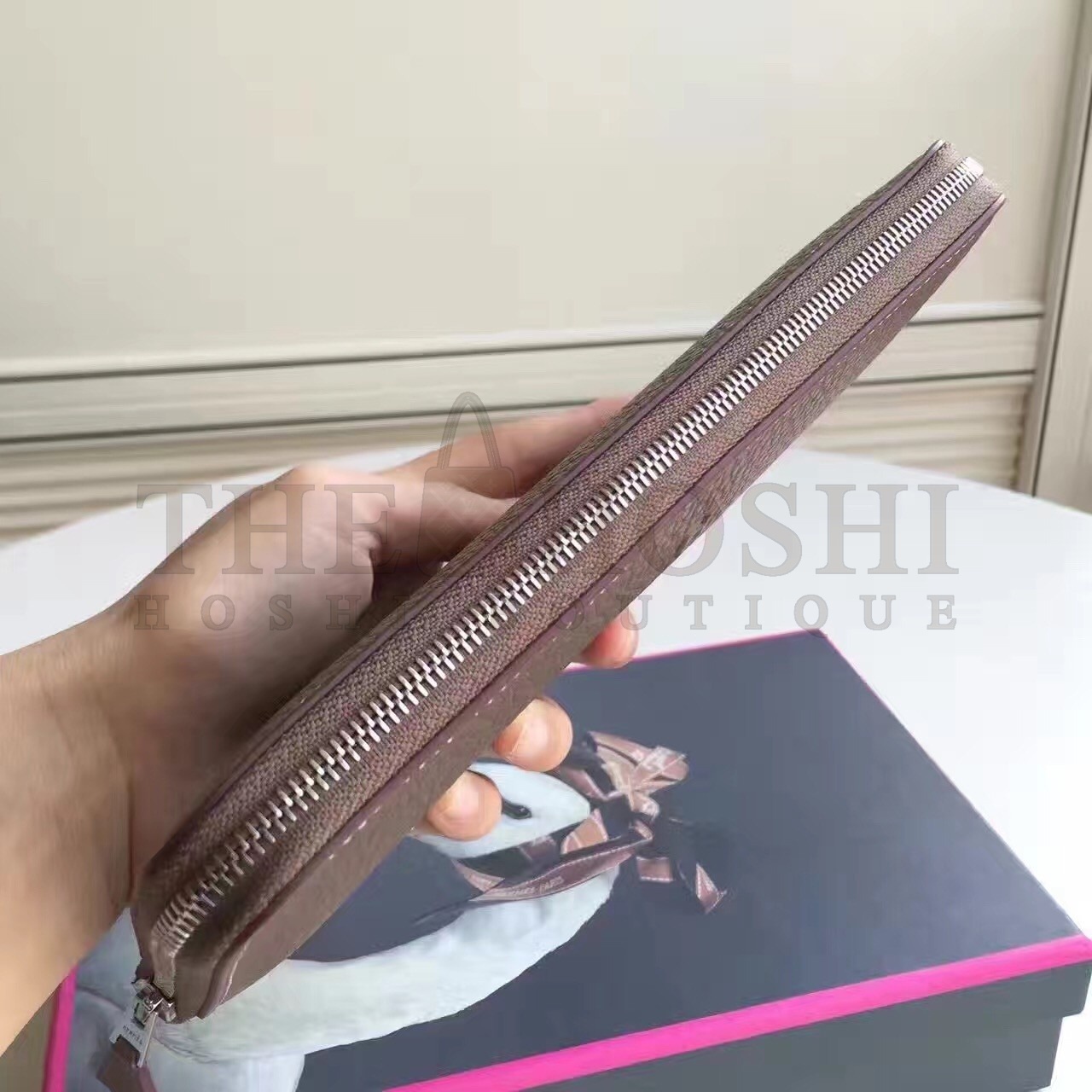 H**me5 Etoupe Clemence Azap Zipped Wallet Master Quality