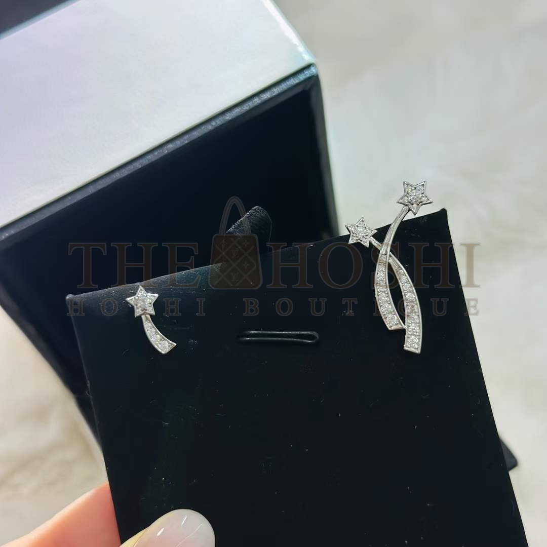 Ch**el Women CC Etoile Filante Earrings 18K White Silver D1am0nds Master Quality