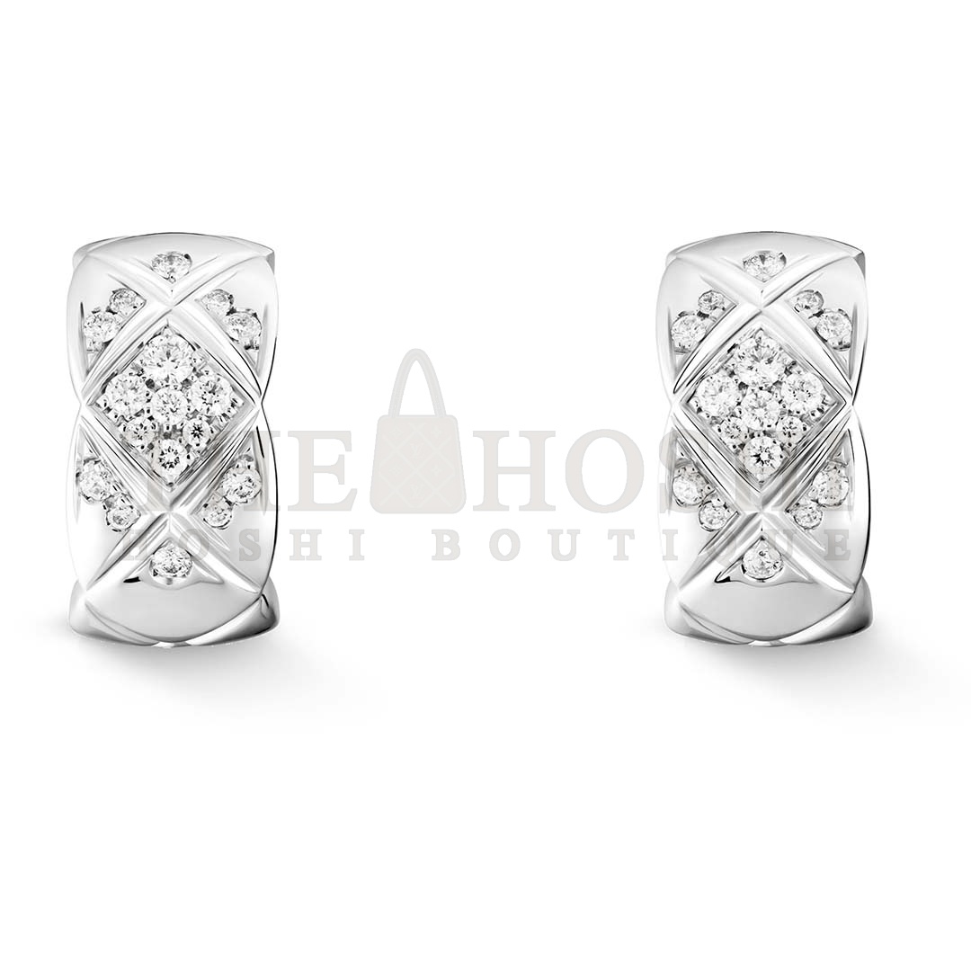 Ch**el Women Coco Crush Earrings in 18K Gold and D1am0nds Master Quality