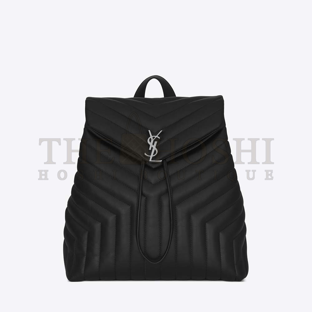 Sa1nt Lau*nt Y51 Women Medium Loulou Backpack Black Y Matelass Master Quality