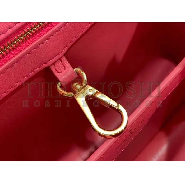 L0vis Vvtt0n LV Women Capucines BB Handbag Pink Calfskin Leather Cowhide Lining Master Quality