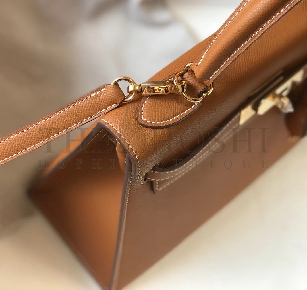 H**me5 Kelly 25cm Sellier Bag in Gold Epsom Calfskin GHW Master Quality