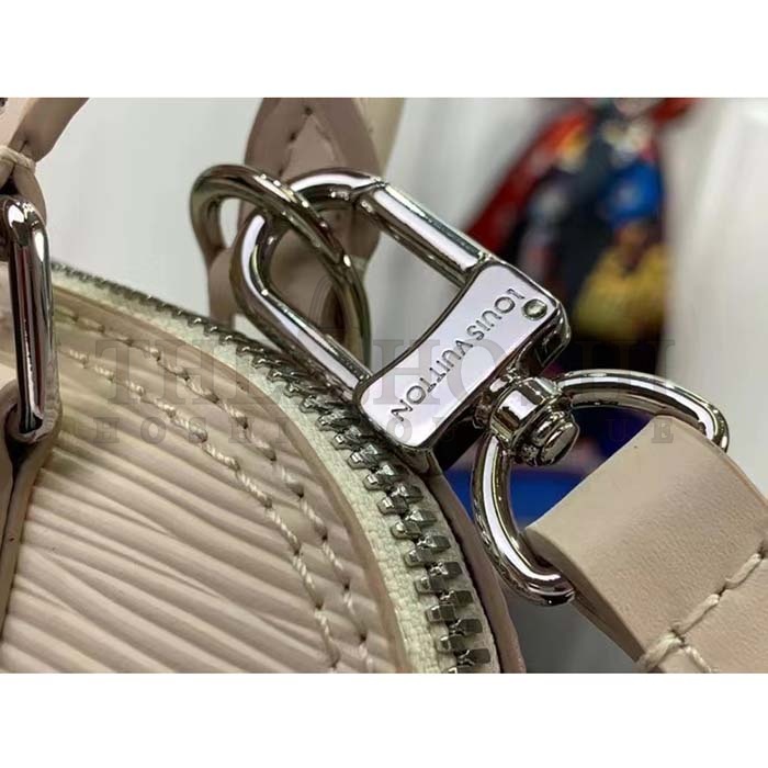 L0vis Vvtt0n LV Women Nano Alma Handbag Quartz White Epi Grained Cowhide Leather Master Quality