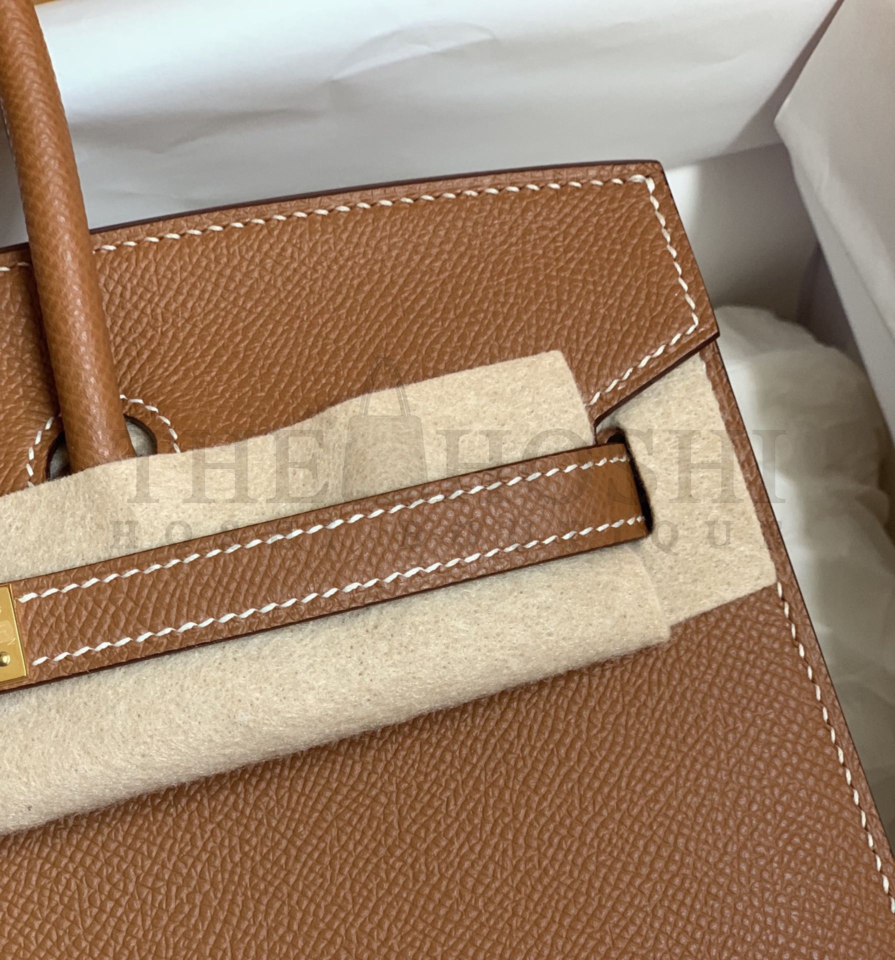 H**me5 Birkin 25/30 Sellier Handmade Bag In Gold Epsom Calfskin Master Quality