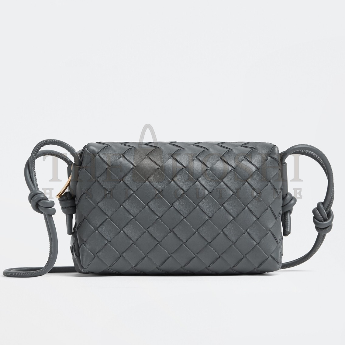 B0tt*ga Ven*ta Loop Mini Bag In Grey Intrecciato Lambskin Master Quality