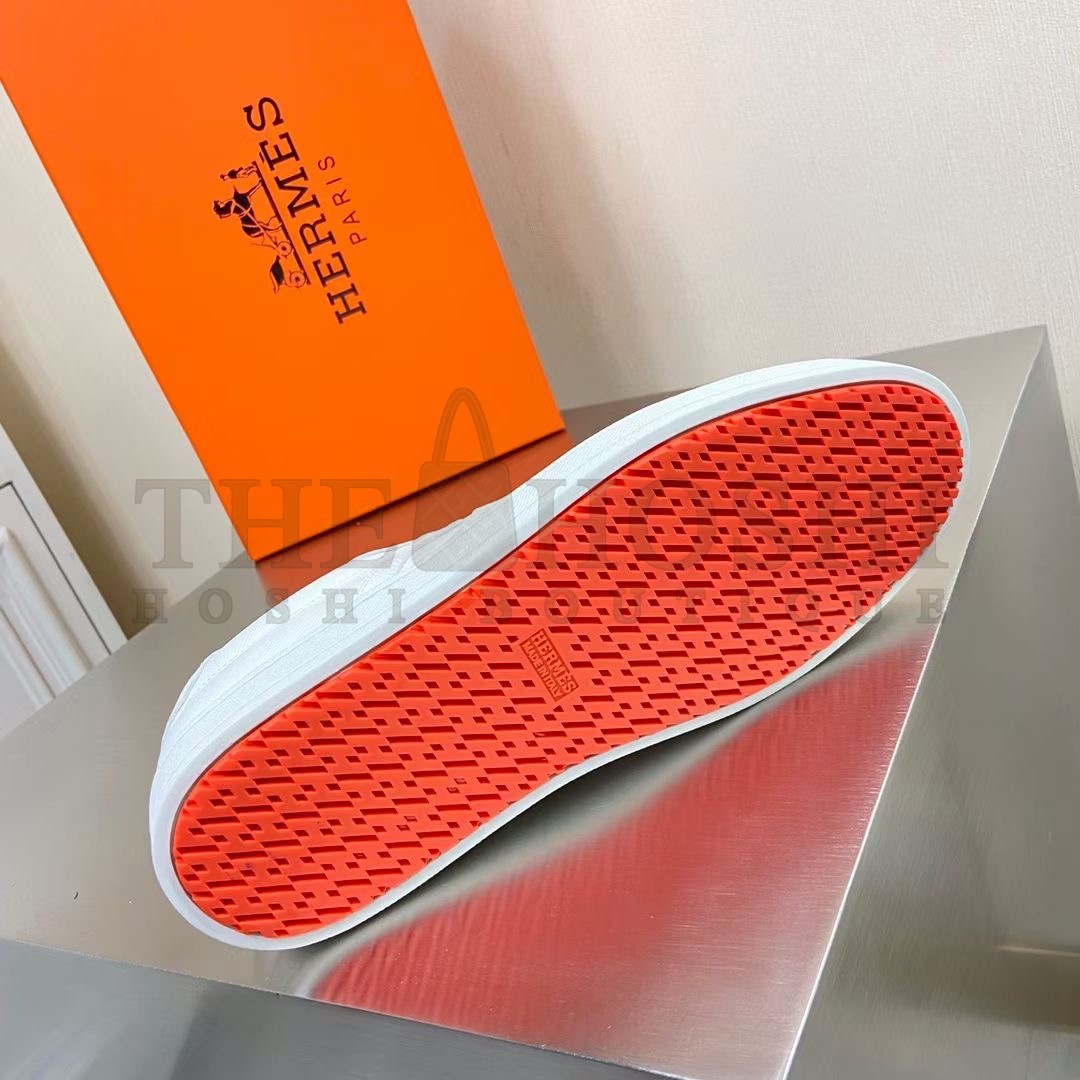 H**me5 Boomerang Sneakers In White Epsom Leather Master Quality