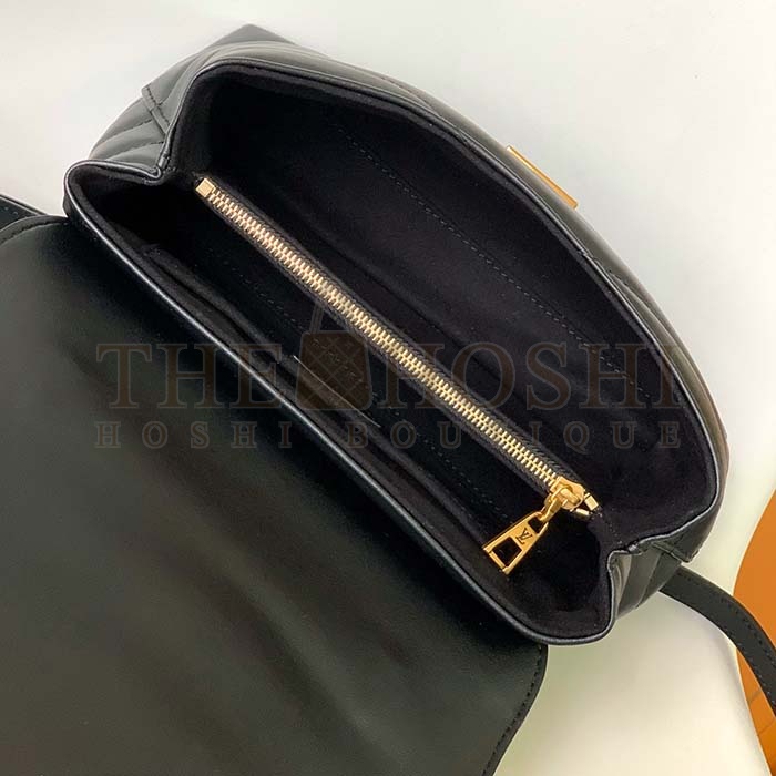 L0vis Vvtt0n LV Women Hold Me Top-Handle Bag Black Smooth Cowhide Leather Master Quality