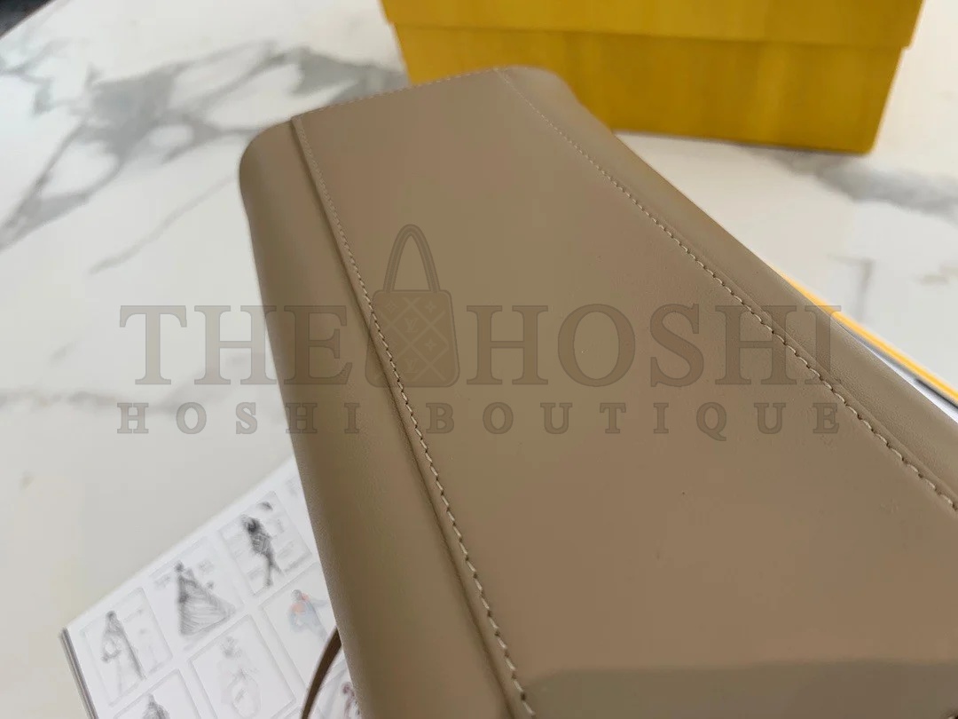 F**di Peekaboo Mini Bag In Dove Grey Nappa Leather Master Quality