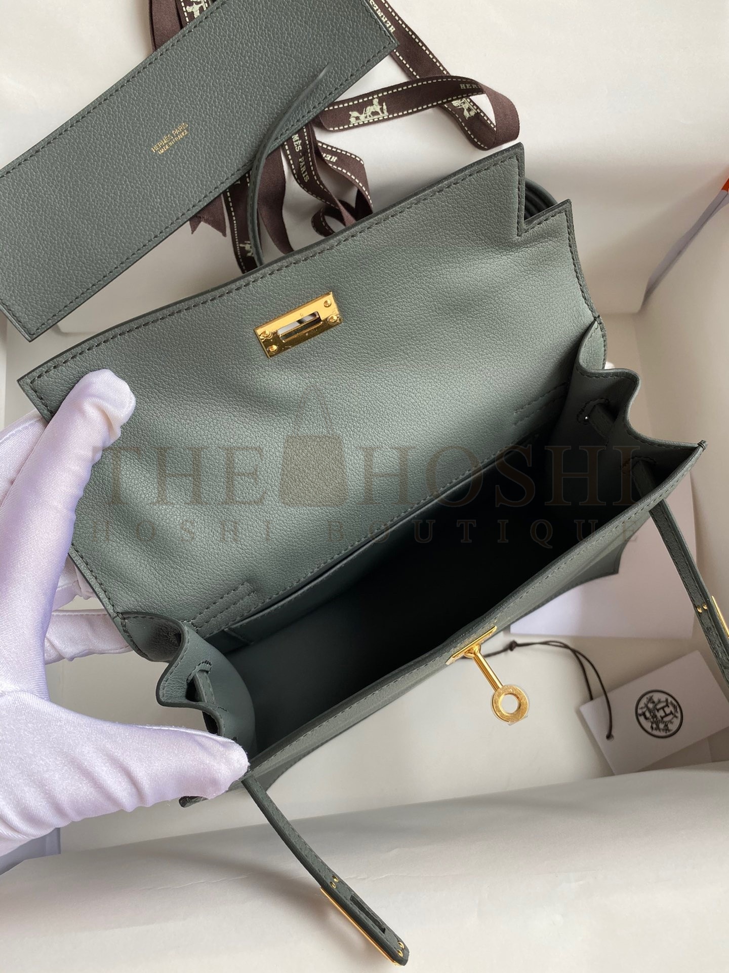 H**me5 Kelly Danse II Bag In Vert Amande Evercolor Calfskin Master Quality