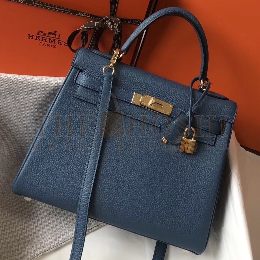 H**me5 Blue Agate Clemence Kelly 28cm Bag Master Quality