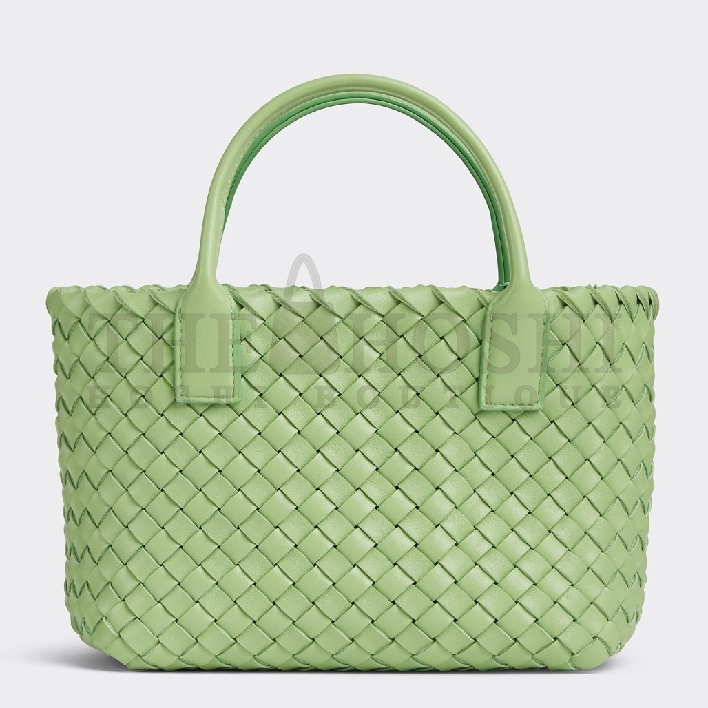 B0tt*ga Ven*ta Cabat Mini Bag In Pistachio Intrecciato Lambskin Master Quality