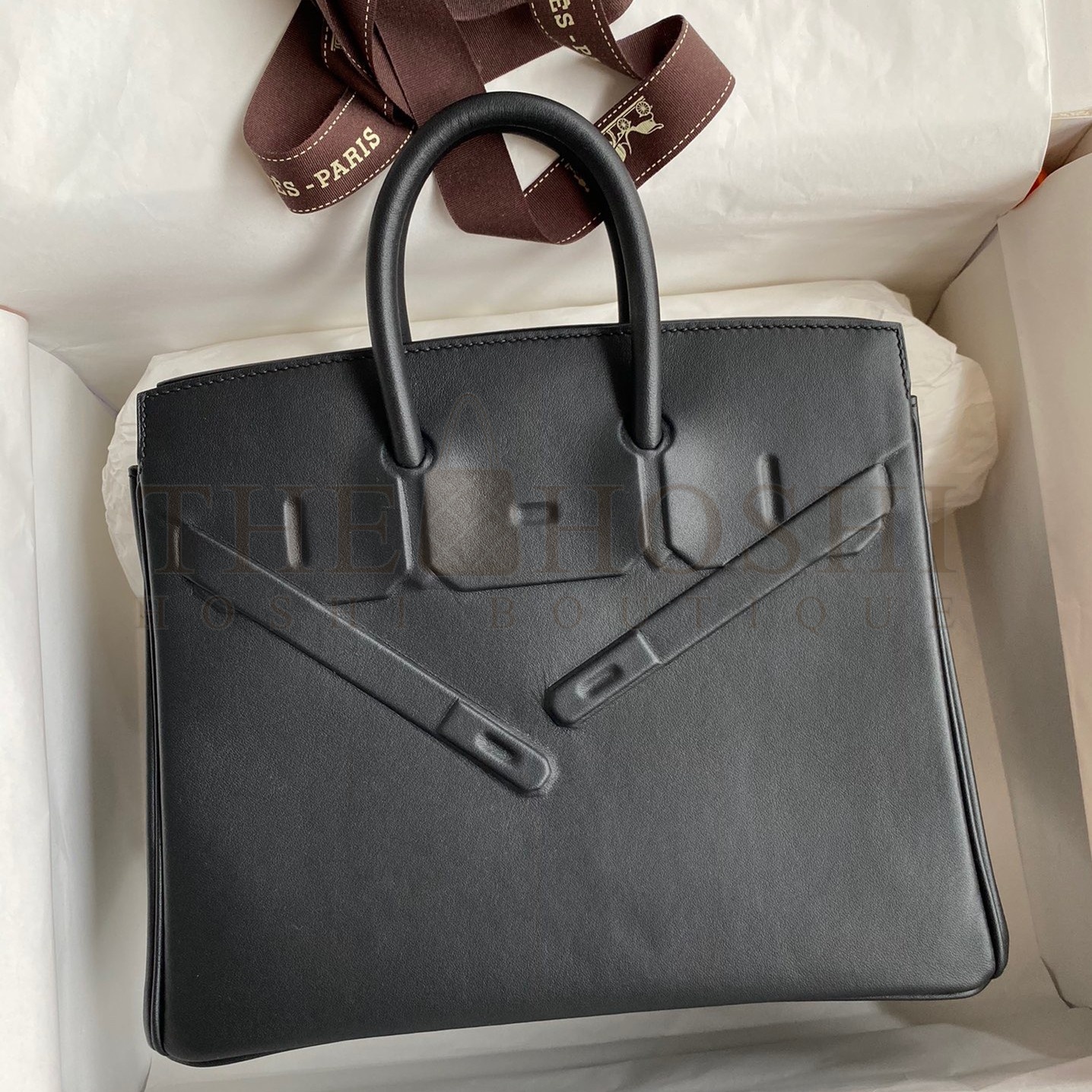 H**me5 Shadow Birkin 25 Limited Edition Bag In Black Swift Calfskin Master Quality