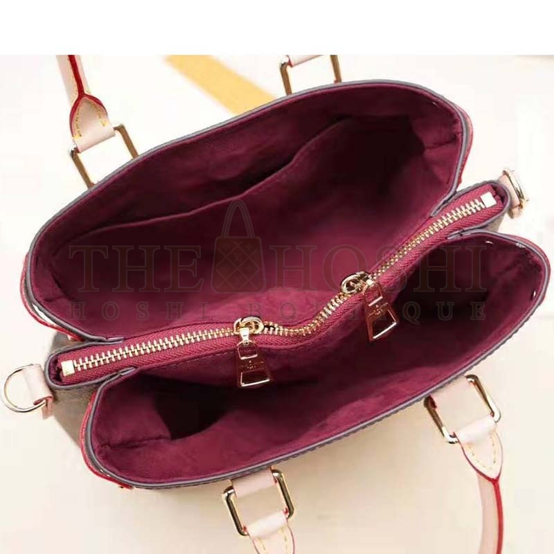 L0vis Vvtt0n LV Women Open Handbag BB in Monogram Canvas-Brown Master Quality