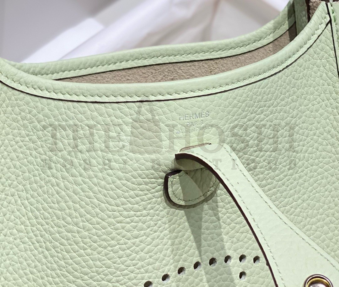 H**me5 Evelyne III TPM Bag In Vert Fizz Clemence Leather Master Quality
