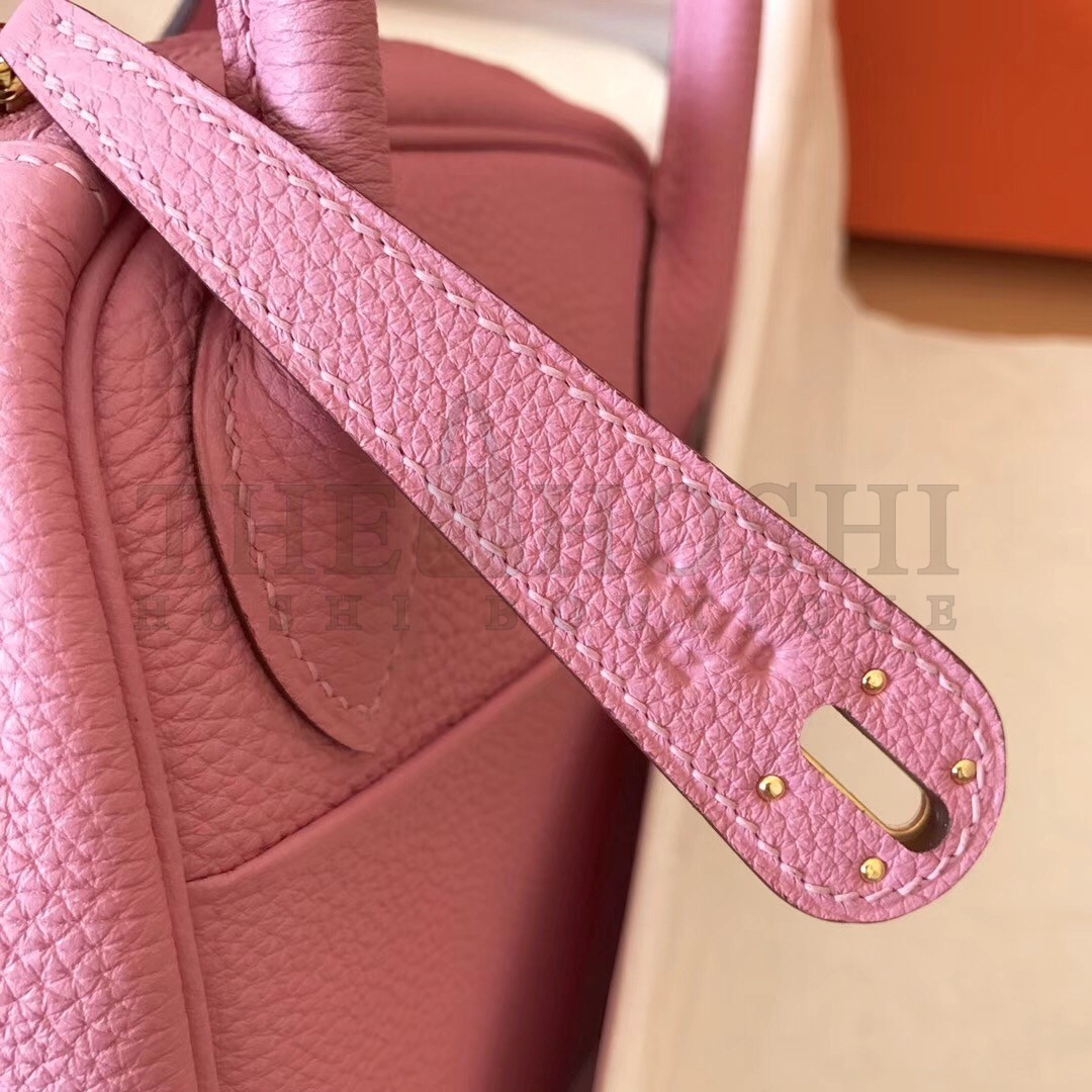 H**me5 Pink Lindy 26cm Clemence Handmade Bag Master Quality