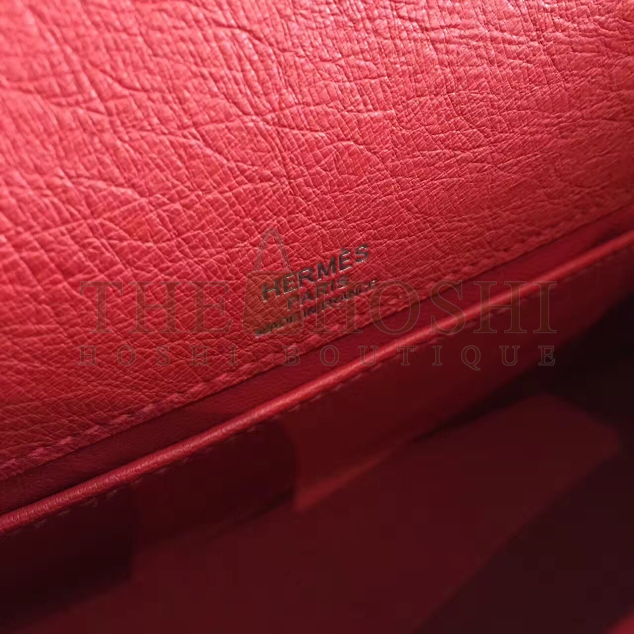 H**me5 Red Kelly Pochette Ostrich Handmade Bag Master Quality