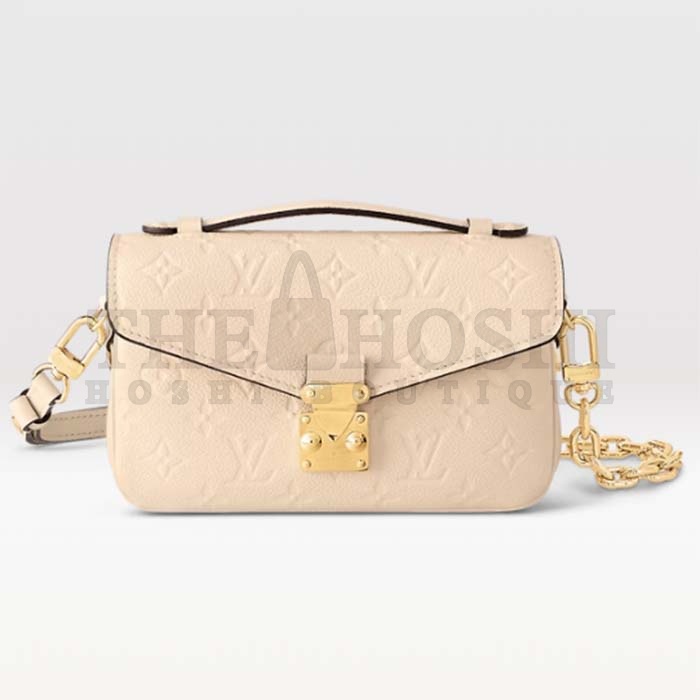 L0vis Vvtt0n LV Women Pochette Metis East West Bag Crème Beige Grained Cowhide Leather Master Quality