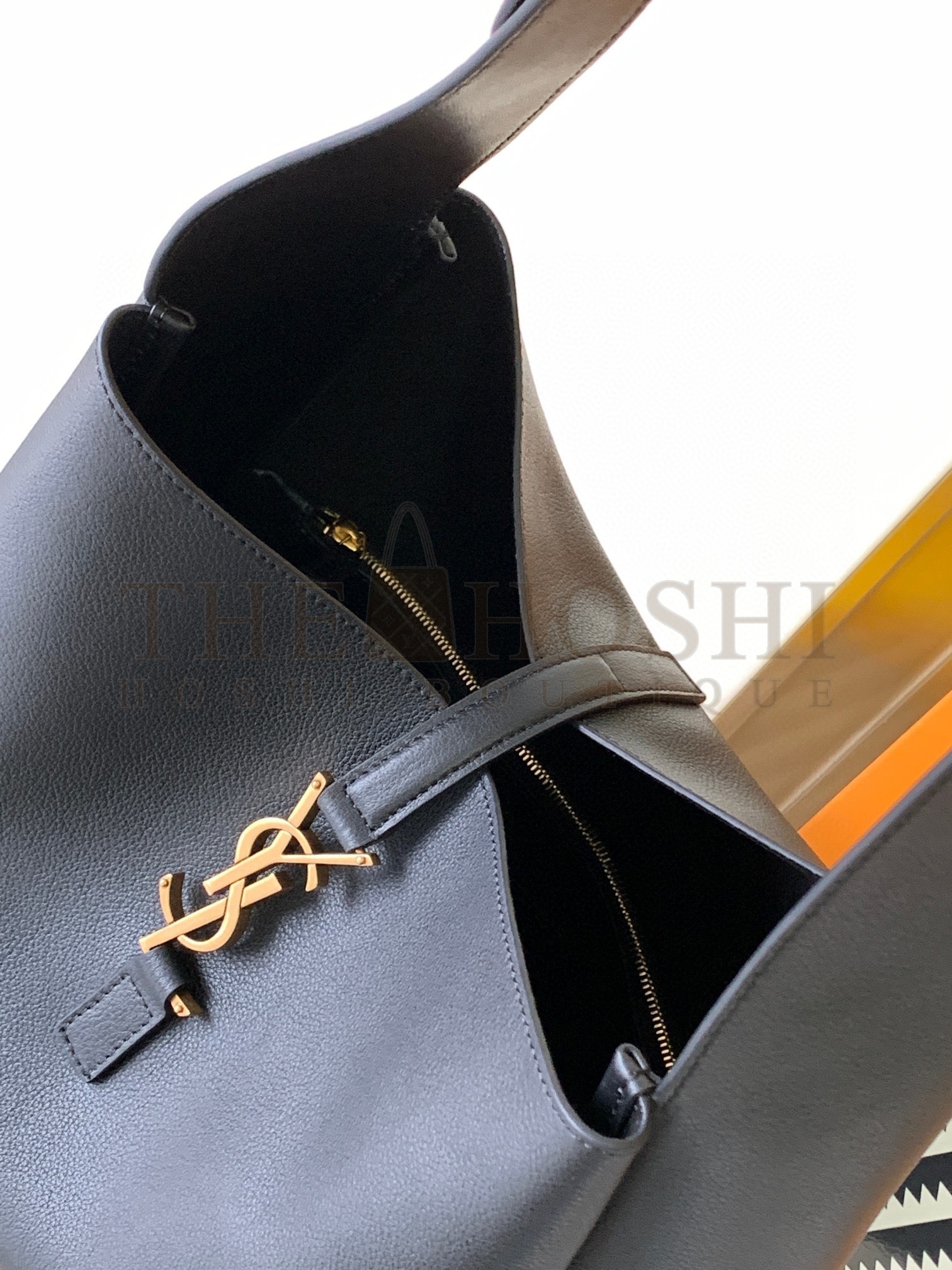 Sa1nt Lau*nt Le 5 A 7 Soft Large Shoulder Bag in Black Leather Master Quality