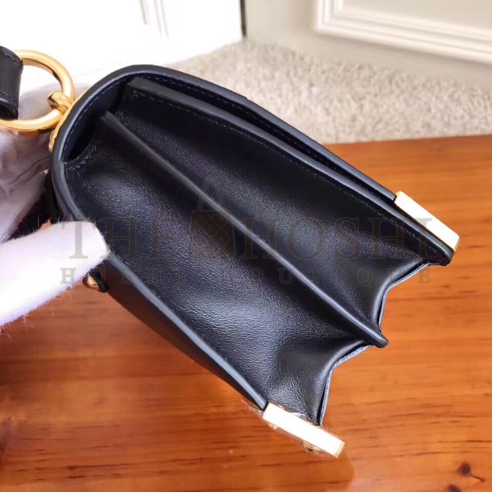 Pra*a Cahier Shoulder Bag In Black Leather Master Quality