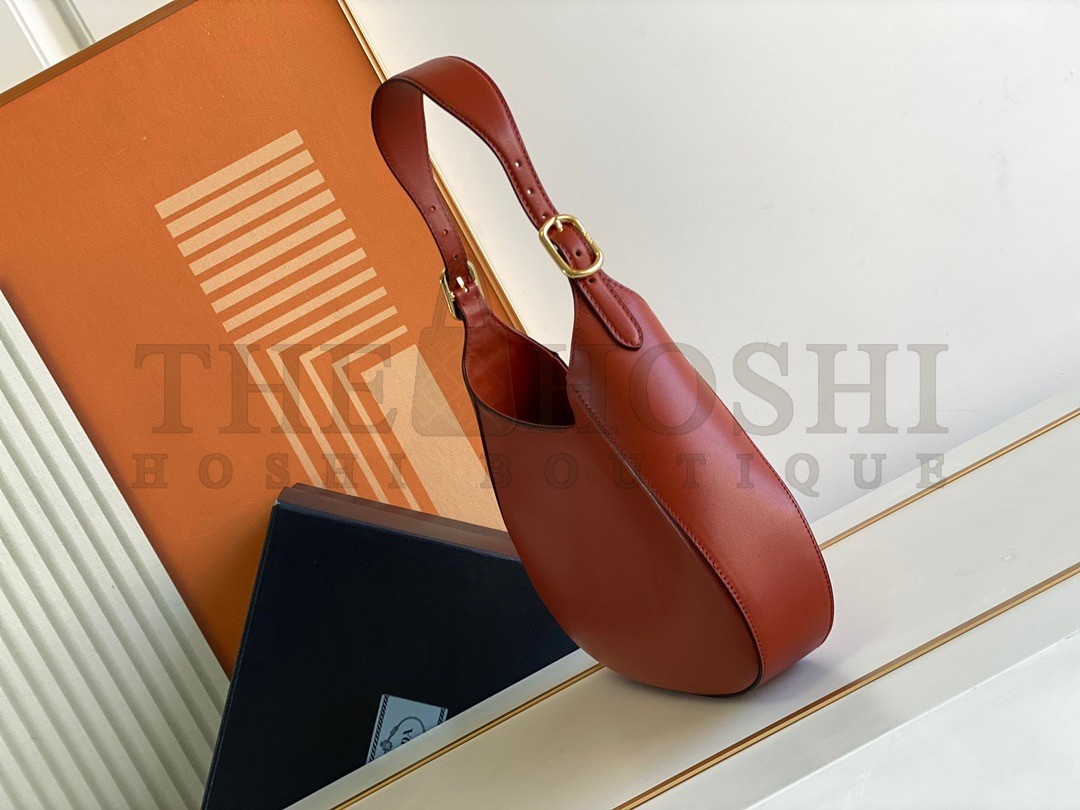 Pra*a Shoulder Bag in Berry Leather Master Quality
