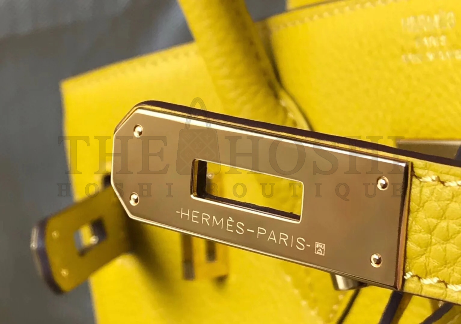 H**me5 Birkin 30 Bag in Yellow Clemence Leather with GHW Master Quality