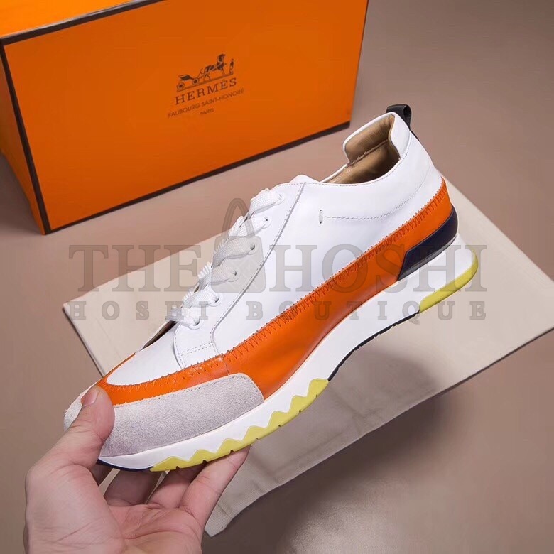 H**me5 White/Orange Rapid Sneakers Master Quality