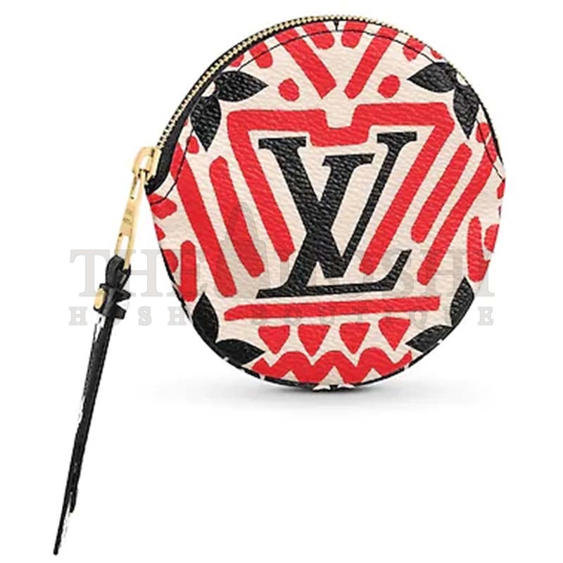 L0vis Vvtt0n LV Women LV Crafty Round Coin Purse Monogram Coated Canvas Master Quality