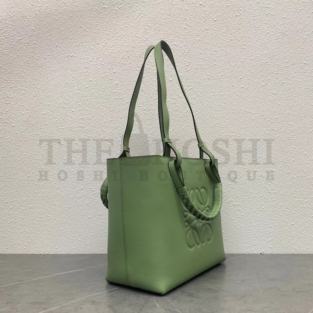 L0ew* Small Anagram Tote In Rosemary Classic Calfskin Master Quality