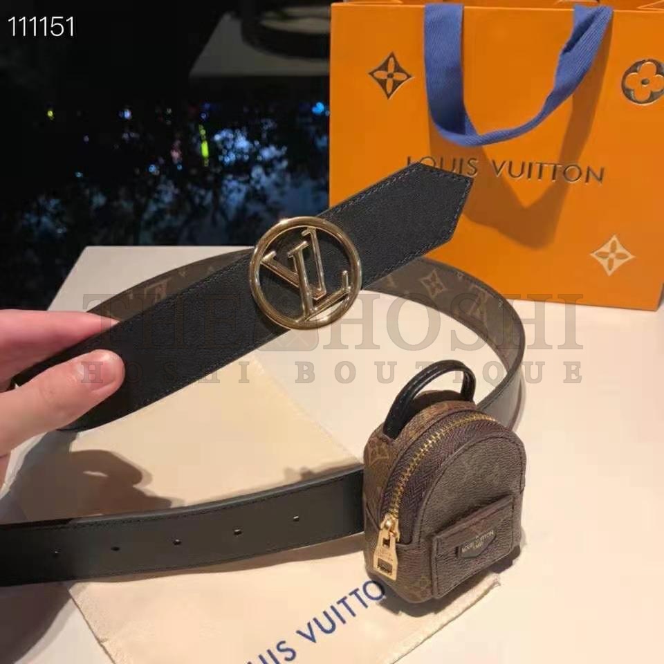 L0vis Vvtt0n LV Women Palm Spring 35mm Belt Monogram Canvas Circle Buckle Master Quality