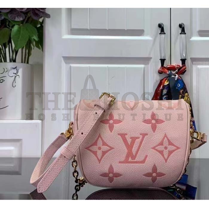 L0vis Vvtt0n LV Women Mini Bumbag Monogram Pink Monogram Empreinte Embossed S*pple Grained Cowhide Master Quality