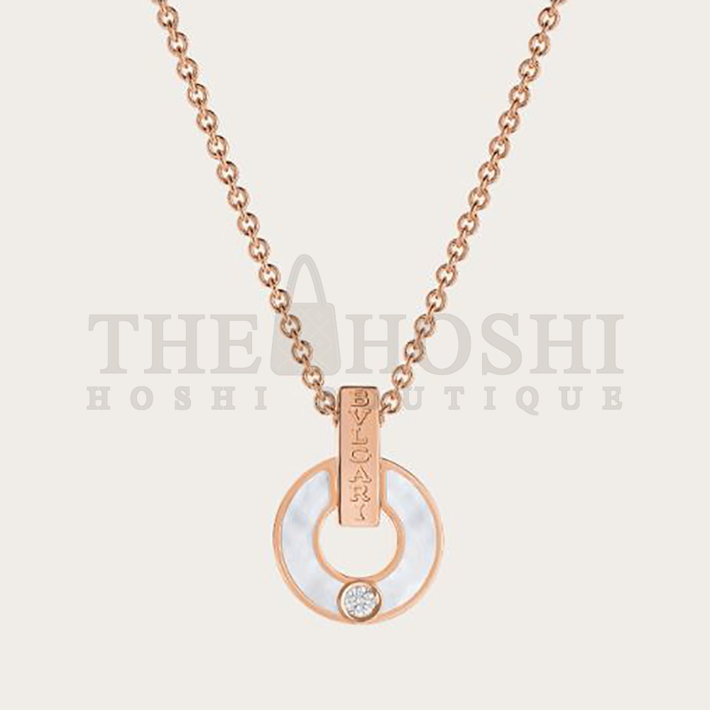 Bv1g*ai Necklace Ircular Motif has Evolved Into a Fresh Openwork Design Master Quality