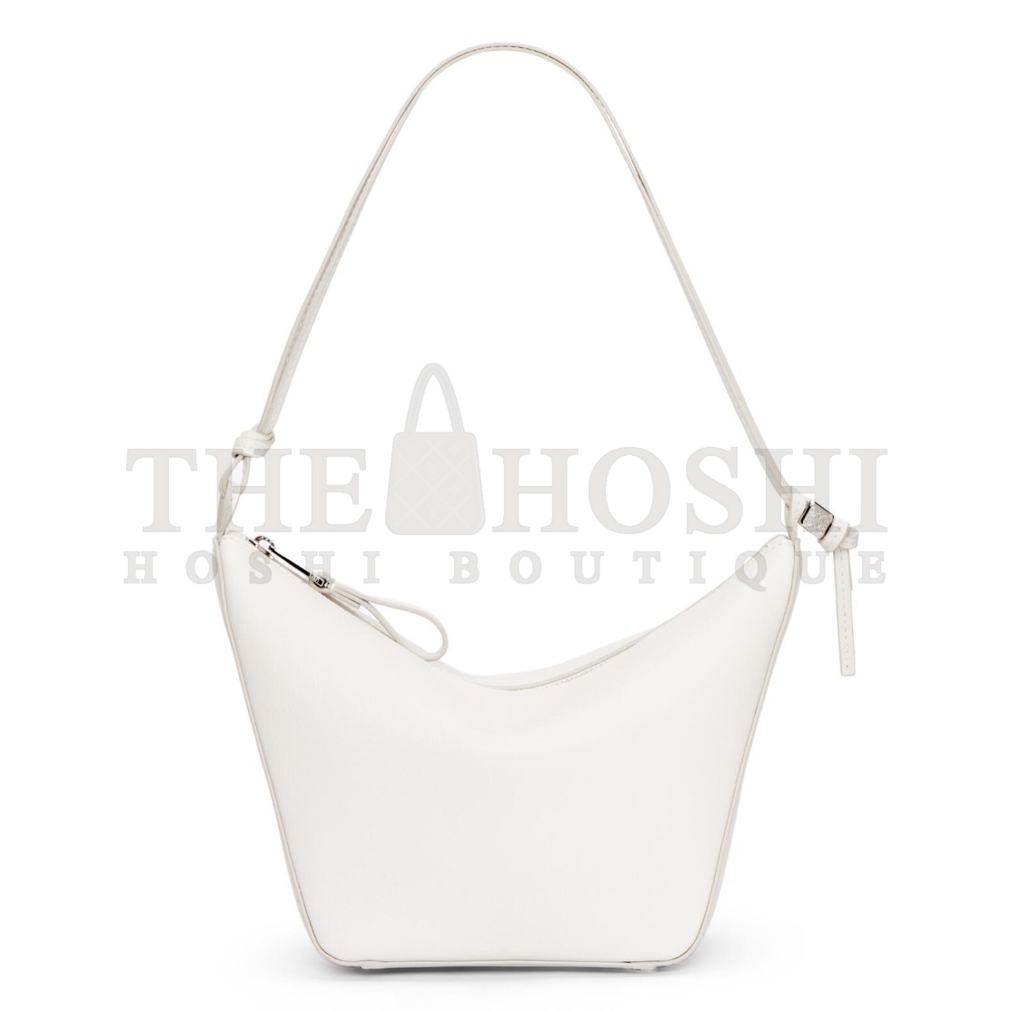 L0ew* Mini Hammock Hobo Bag in White Calfskin Master Quality
