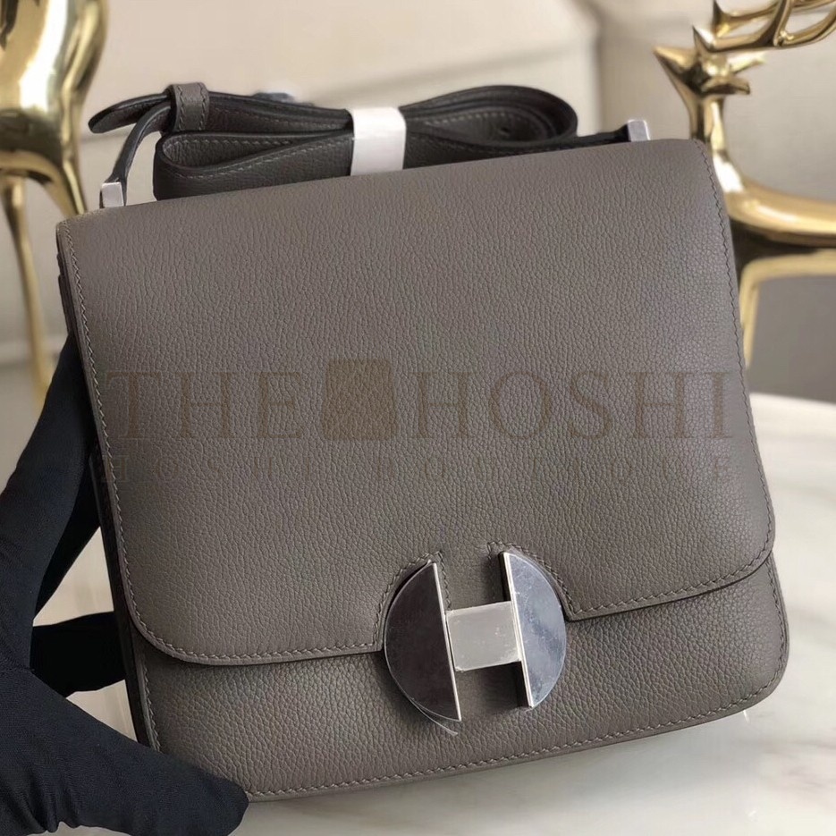 H**me5 2002 20cm Bag In Etain Evercolor Calfskin Master Quality